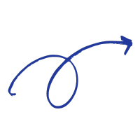 A blue arrow pointing to the right on a white background.