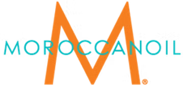 Moroccanoil logo with an orange