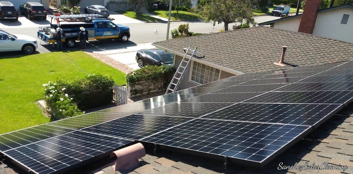 Cleaned Shiny Solar Panel