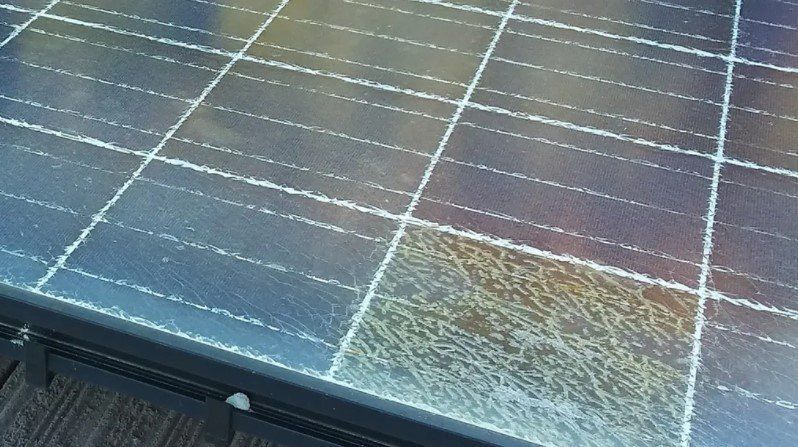 Shattered Solar Panel