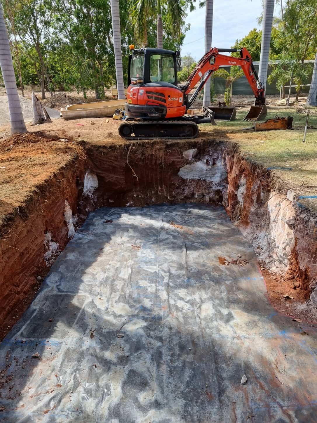 Excavation In Progress — Fletcher's Plumbing & Gas Fitting Pty Ltd in Katherine, NT