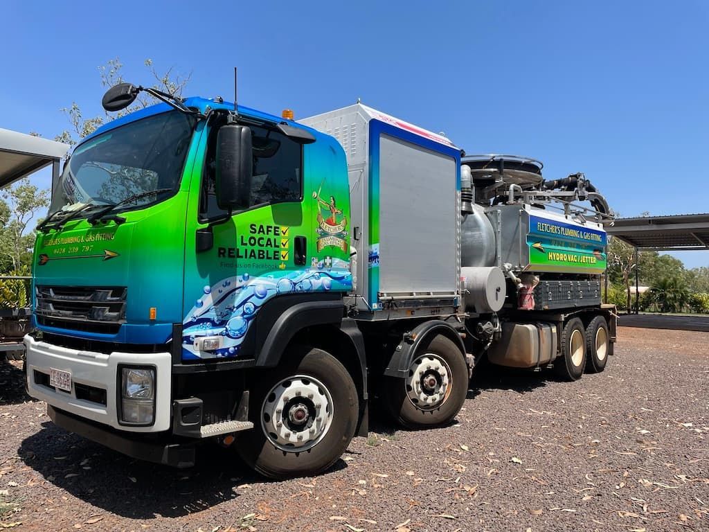 Vacuum Tanker Unit — Fletcher's Plumbing & Gas Fitting Pty Ltd in Katherine, NT