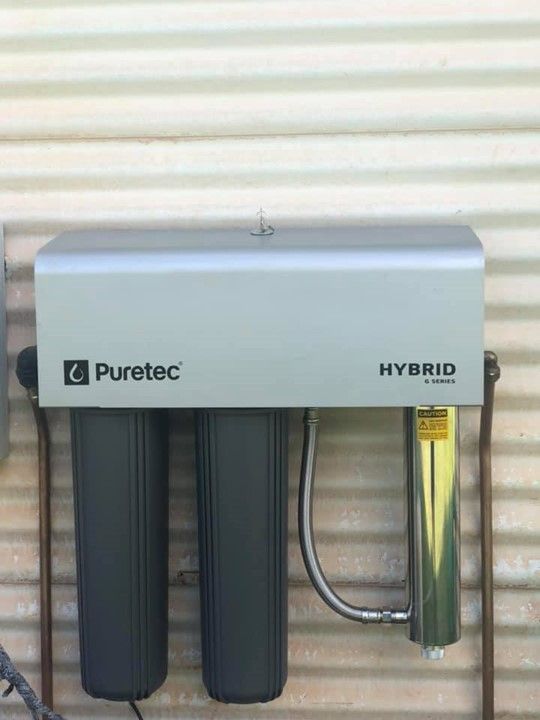 Puretec G6 Water Filter Installed on Residential Home — Fletcher's Plumbing & Gas Fitting Pty Ltd in Katherine, NT