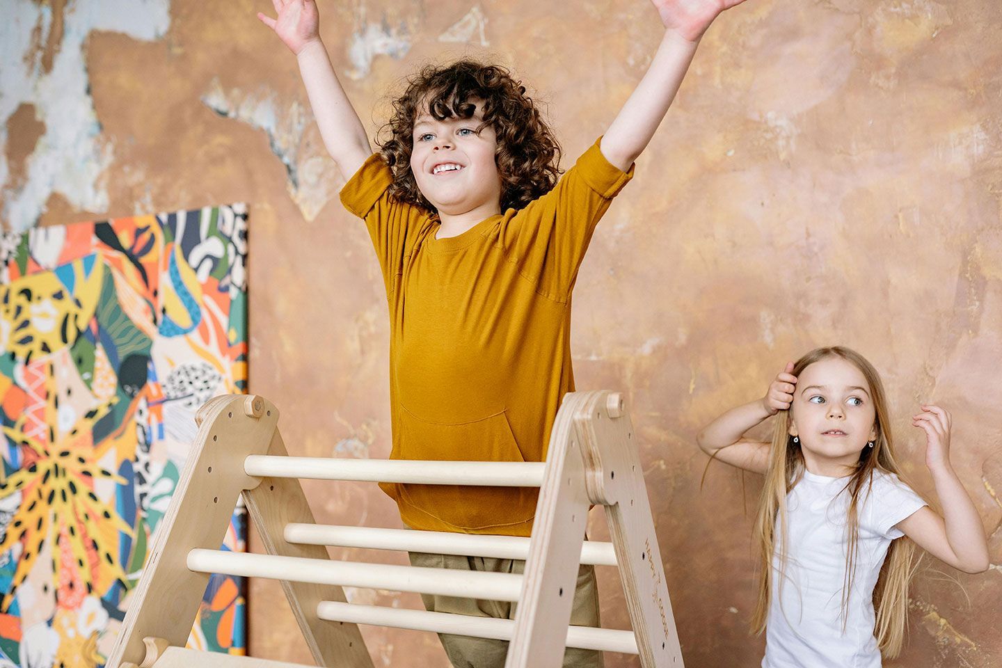 Child playing on an indoor playground