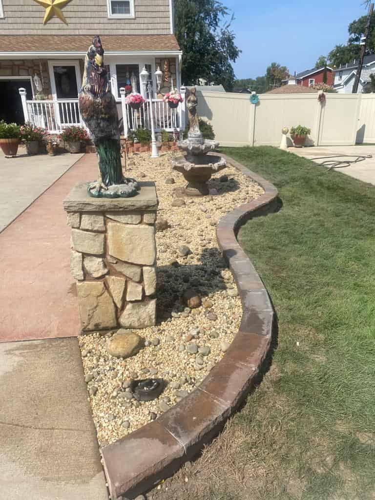 Hardscaping in Front of A House — Erie, PA — Saldana Services LLC