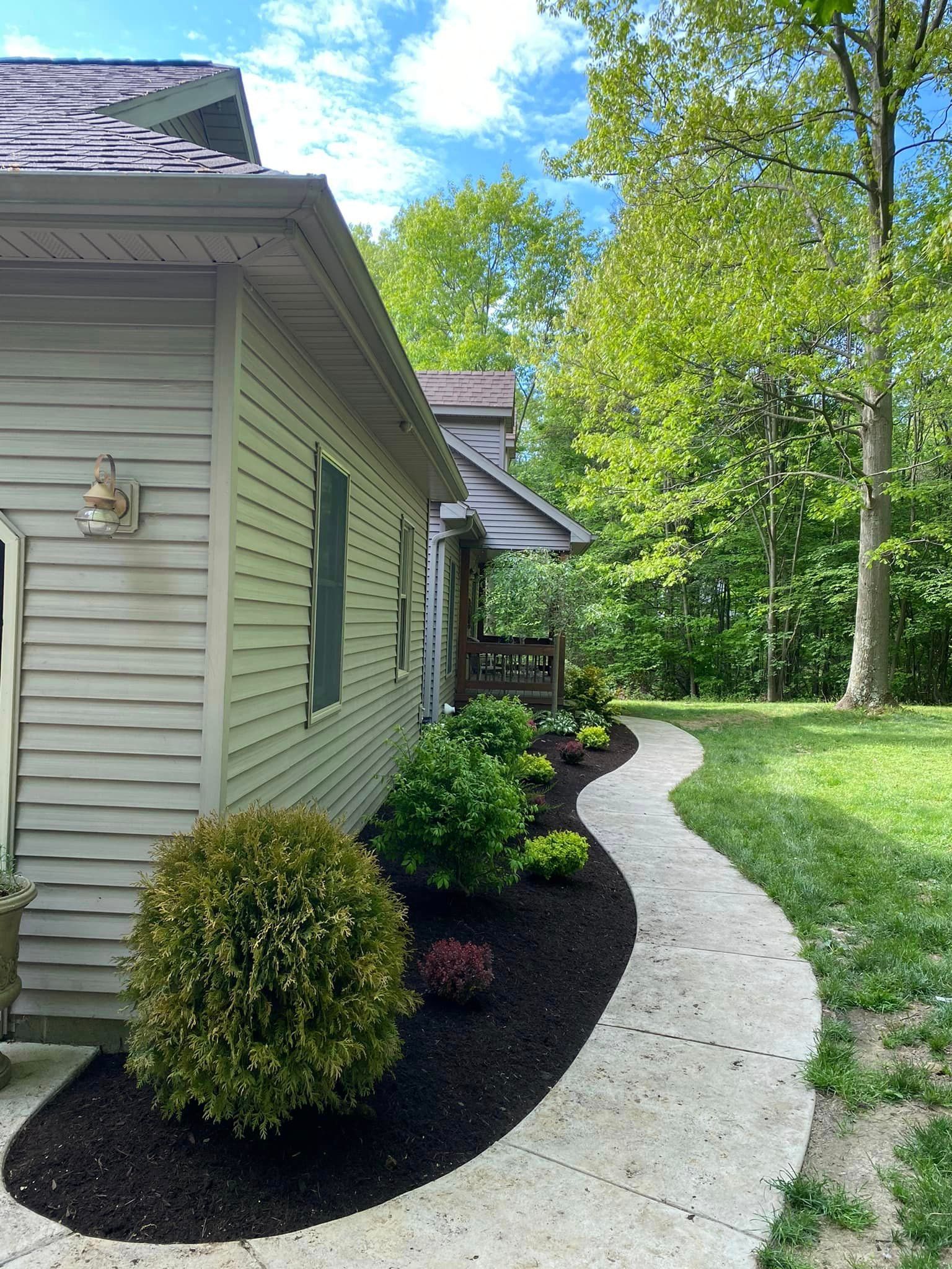 Side House Backyard Walkway — Erie, PA — Saldana Services LLC