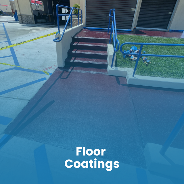 A person on a ladder repairs a hole in a garage ceiling, surrounded by tools and construction materials.