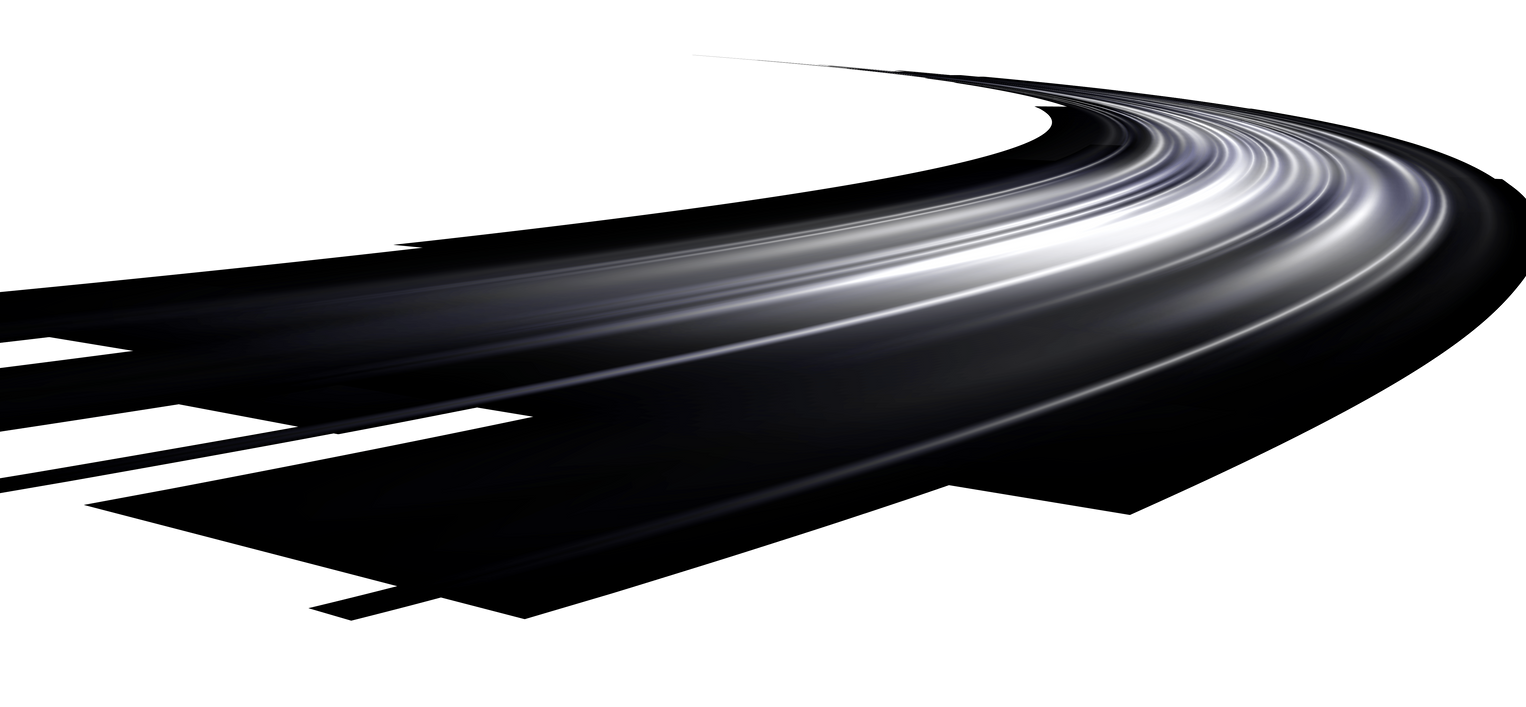 Scia strada luminosa