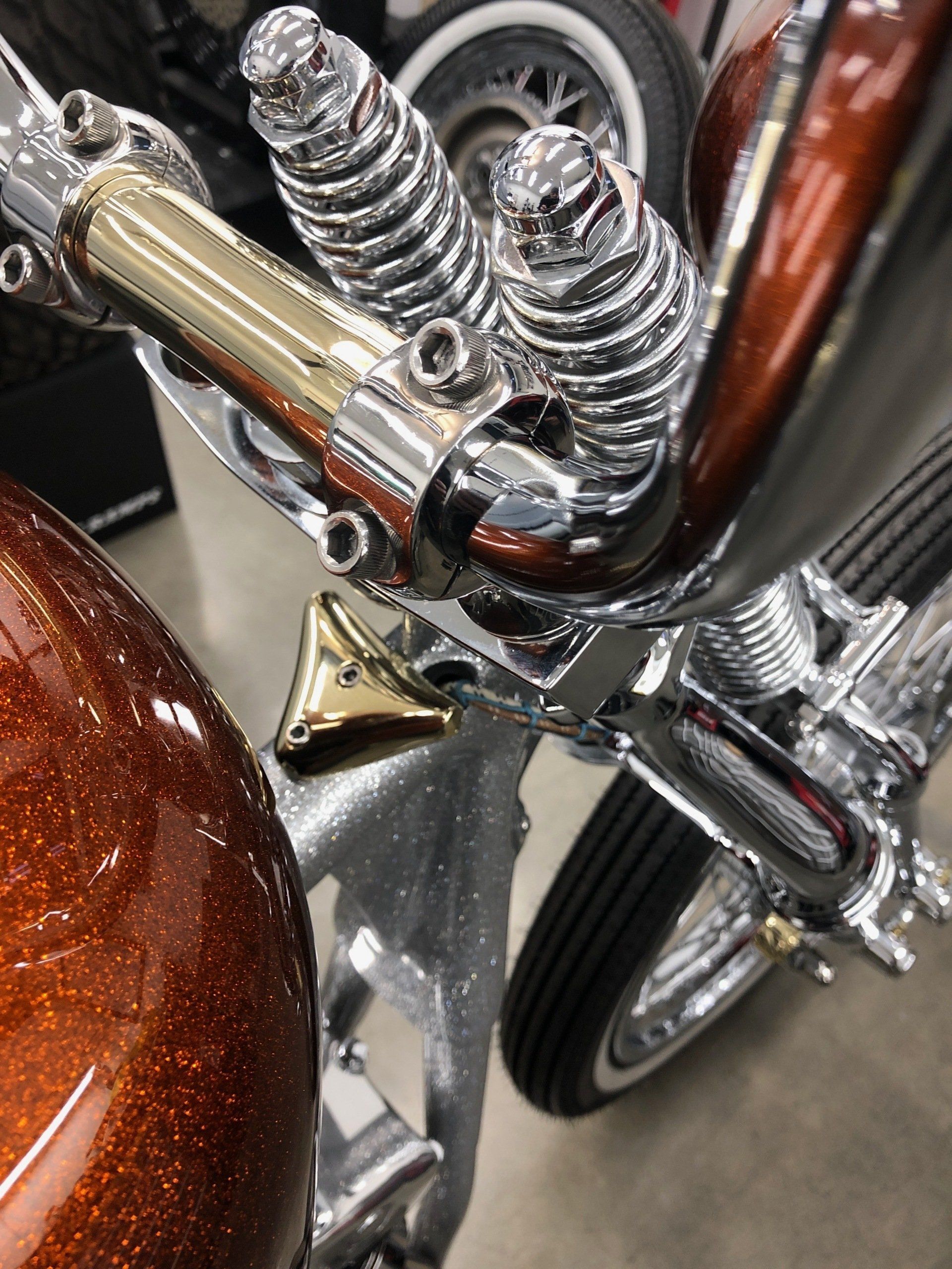 A close up of the handlebars of a motorcycle
