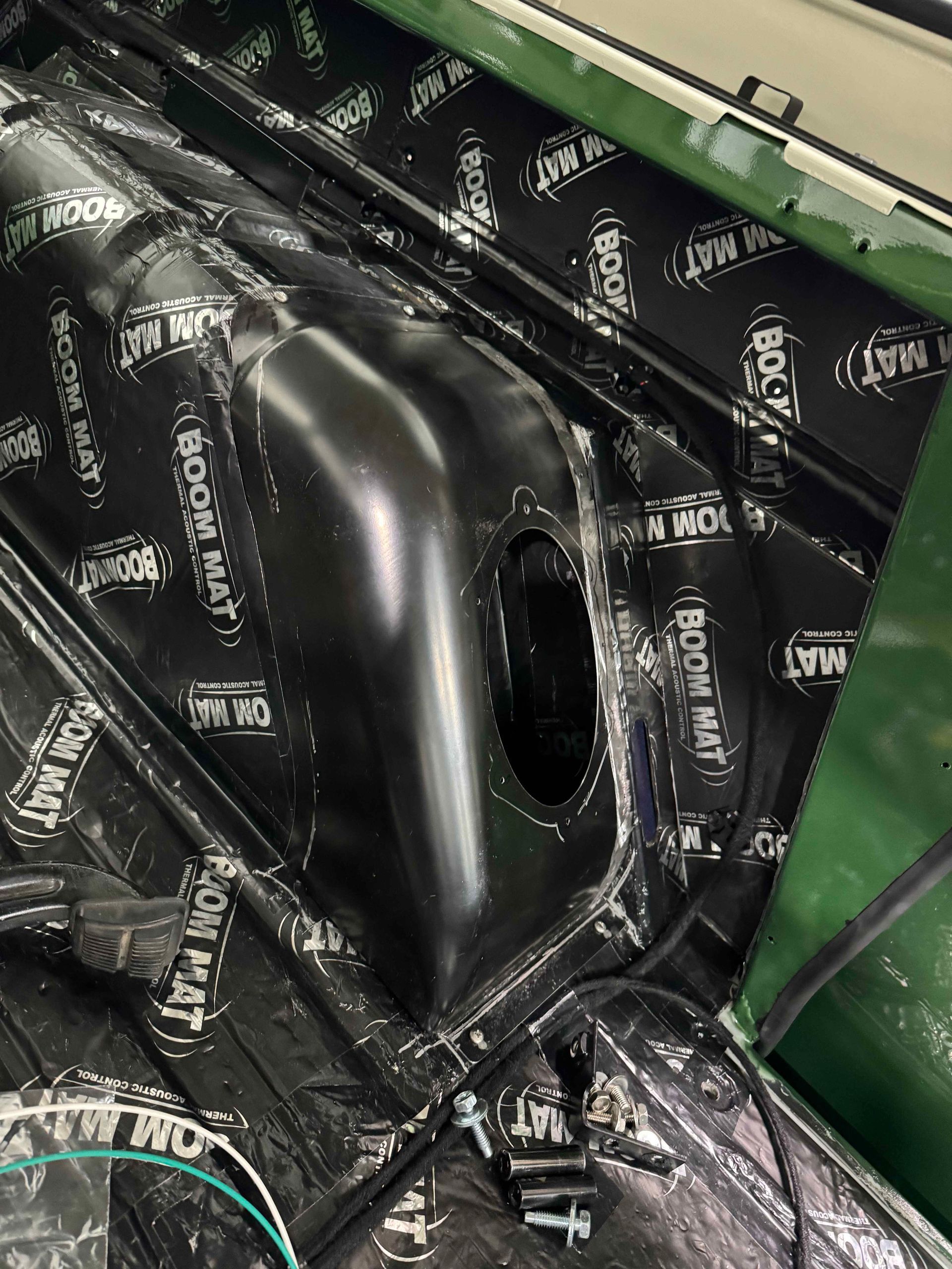 A close up of a car with a lot of foam on it.