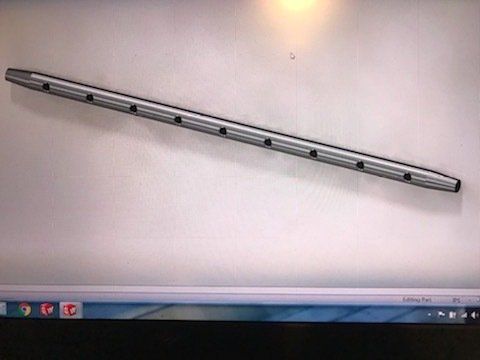 A picture of a metal pipe on a computer screen.