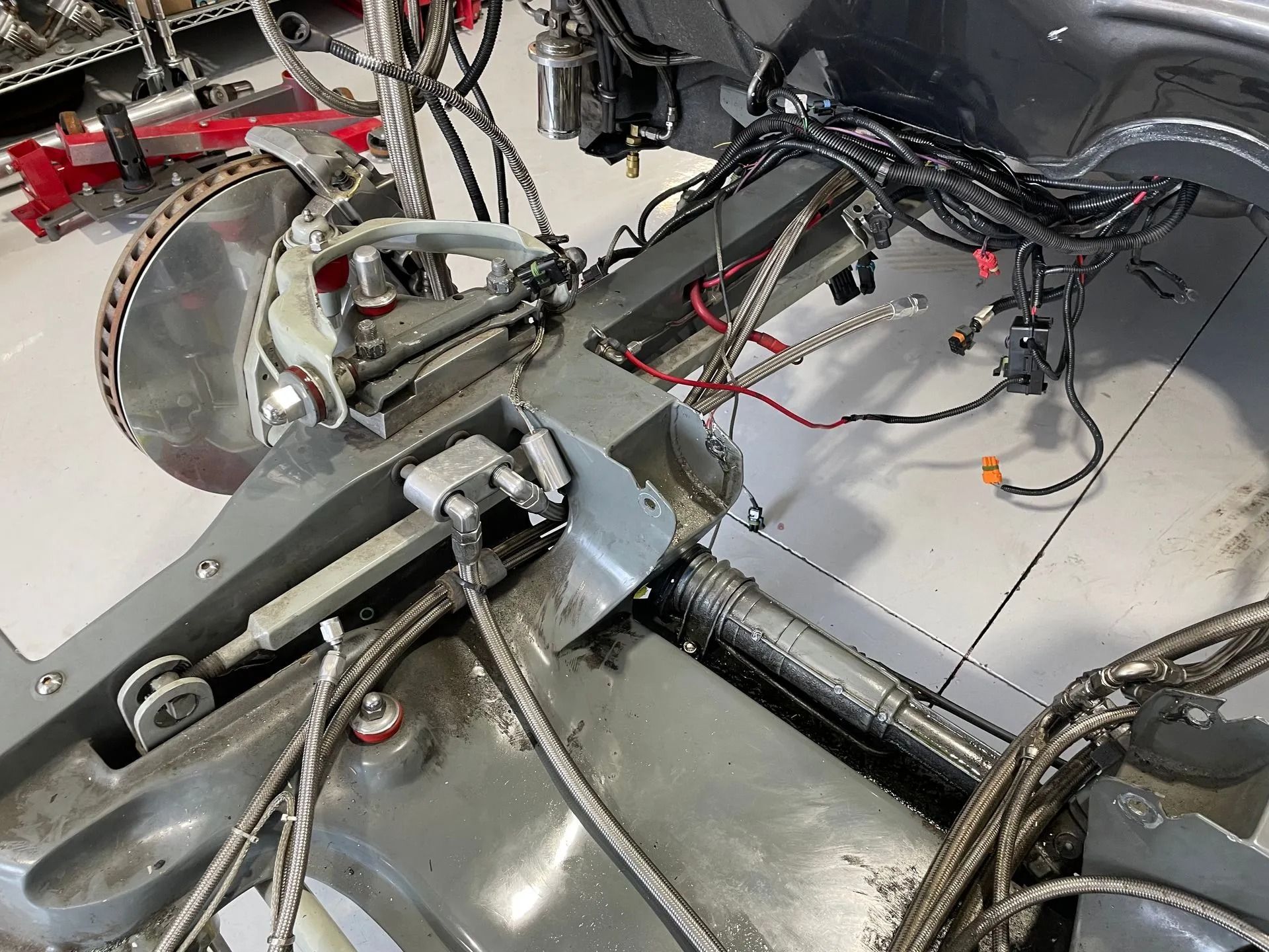 A machine with a lot of wires coming out of it