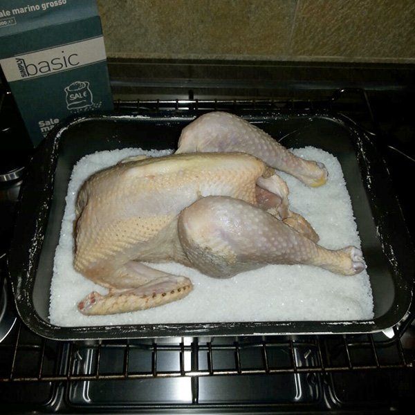 pollo al sale in forno