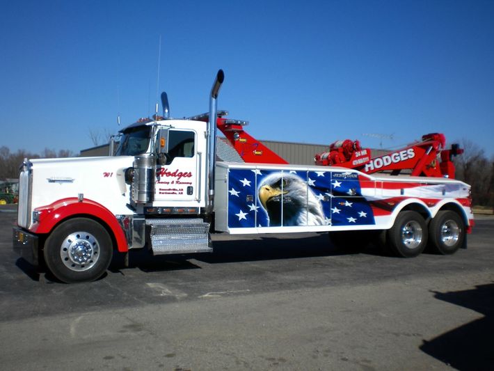 White tow truck — Russellville, AR — Hodges Towing & Recovery