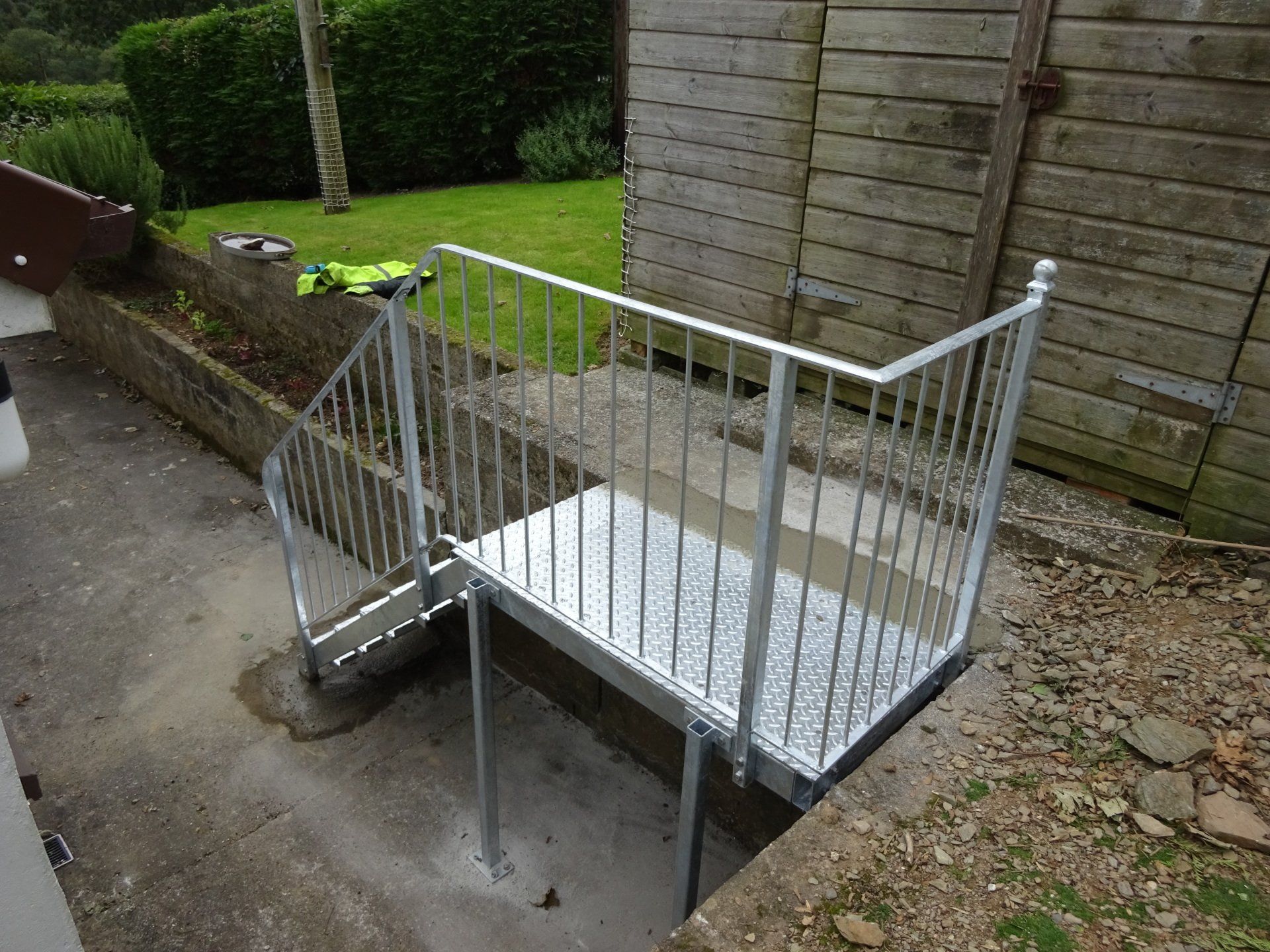 Garden Access Step Railings