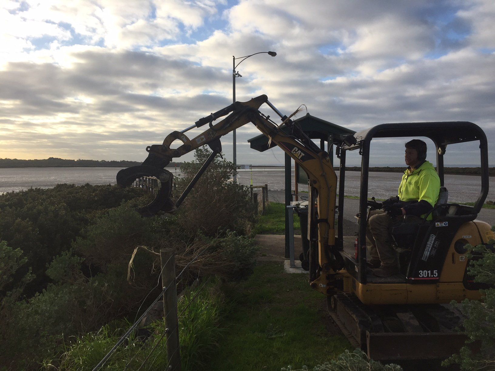 Weed maintenance tractor