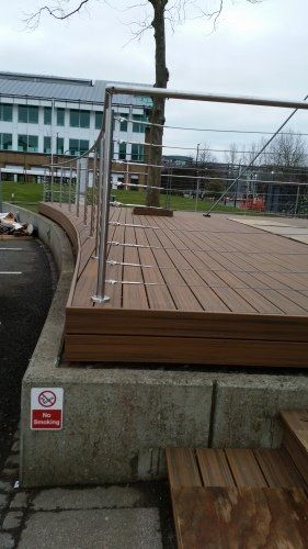 decking with barrier