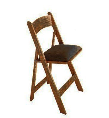 Spanish Oak Folding Poker Chair