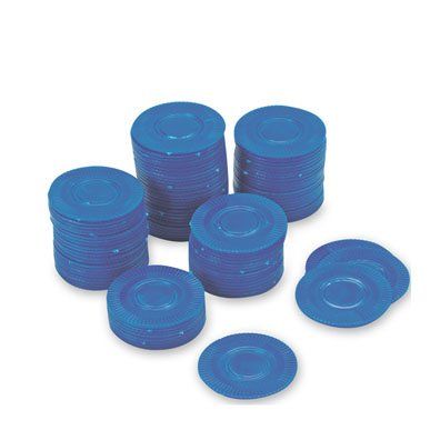 Plastic Poker Chips - Blue