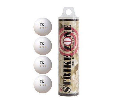 Strike Zone Table Tennis Balls - 4 Pack