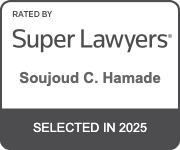 The logo for super lawyers is selected in 2024 by thomson reuters.
