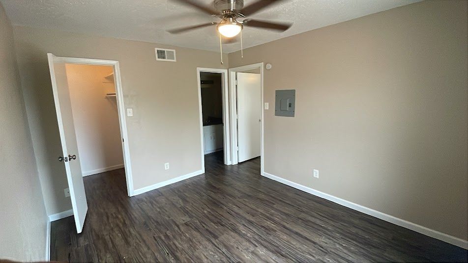 Bedroom with closet space 