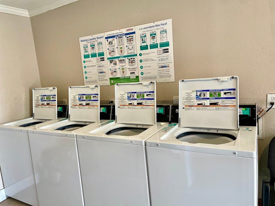 Laundry room with washers 