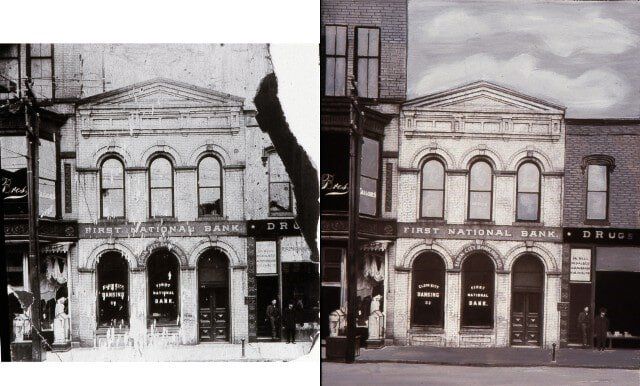 First National Bank photo restoration — photo restoration in Tempe, AZ