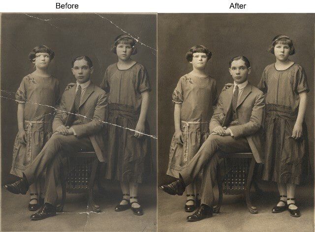 Group photo restoration — photo restoration in Tempe, AZ