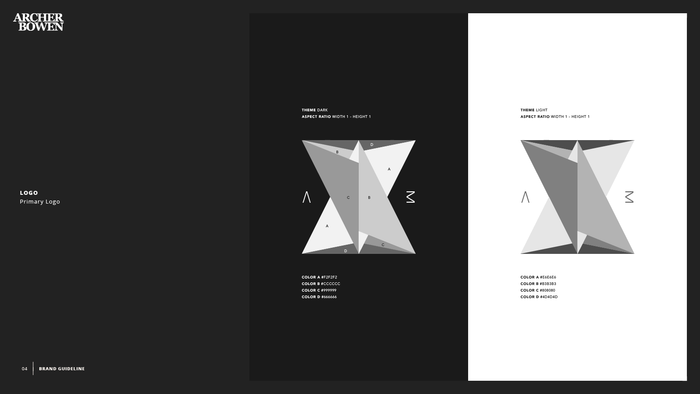 A black and white image of a triangle on a black background.