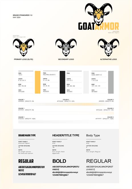 A goat with horns is on a white background.