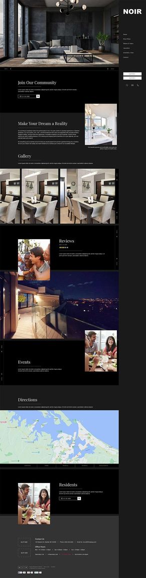 A collage of photos of a living room , kitchen , and bedroom.