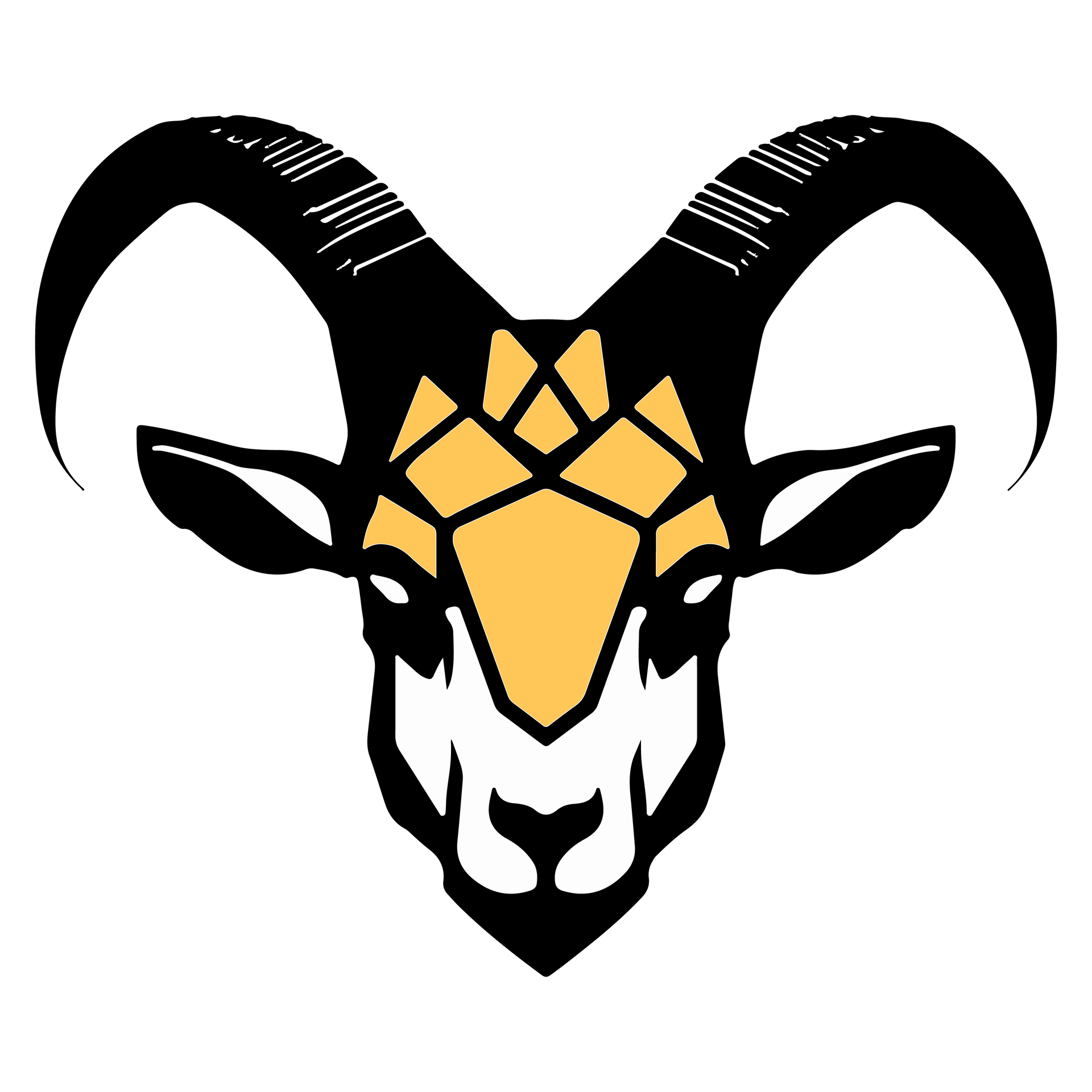 A black and white logo for the factory with a skull wearing a bowler hat and crossed barbells.