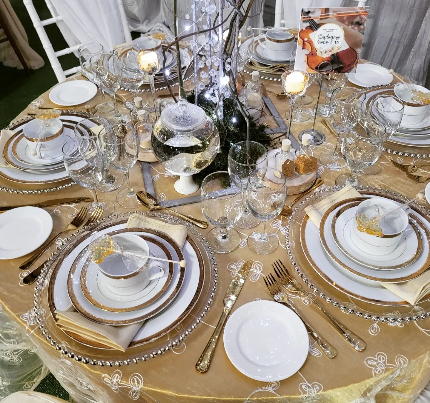 party table setting supply rental company