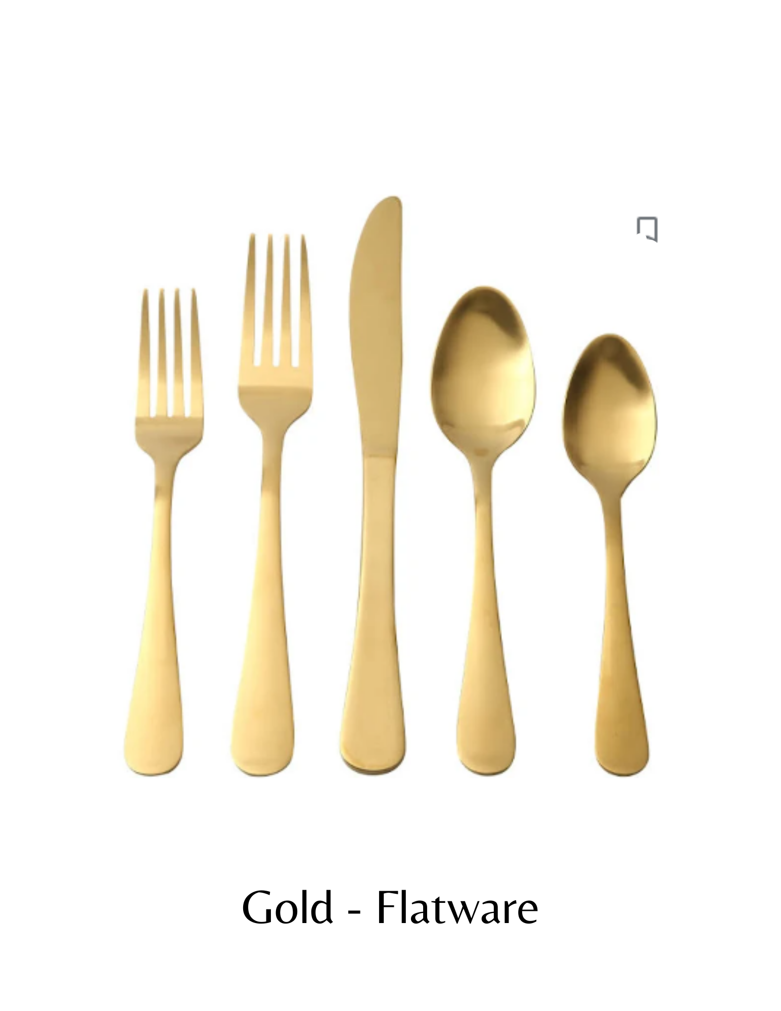 gold tableware rental company Albuquerque