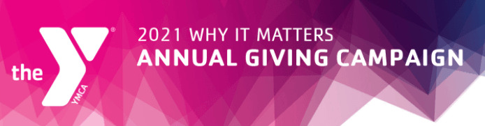 A logo for the y annual giving campaign