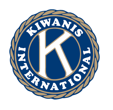 A blue and gold logo for kiwanis international