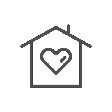 House with heart on it
