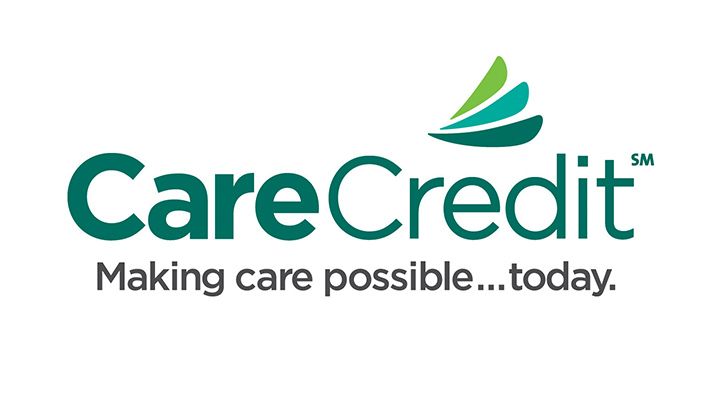 a logo for carecredit making care possible today