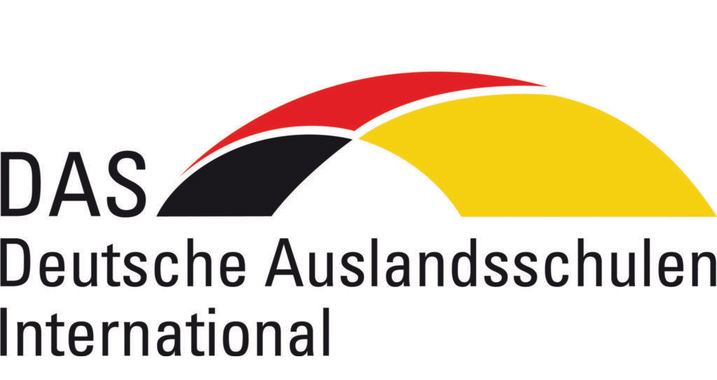 German International School black, red and yellow logo.