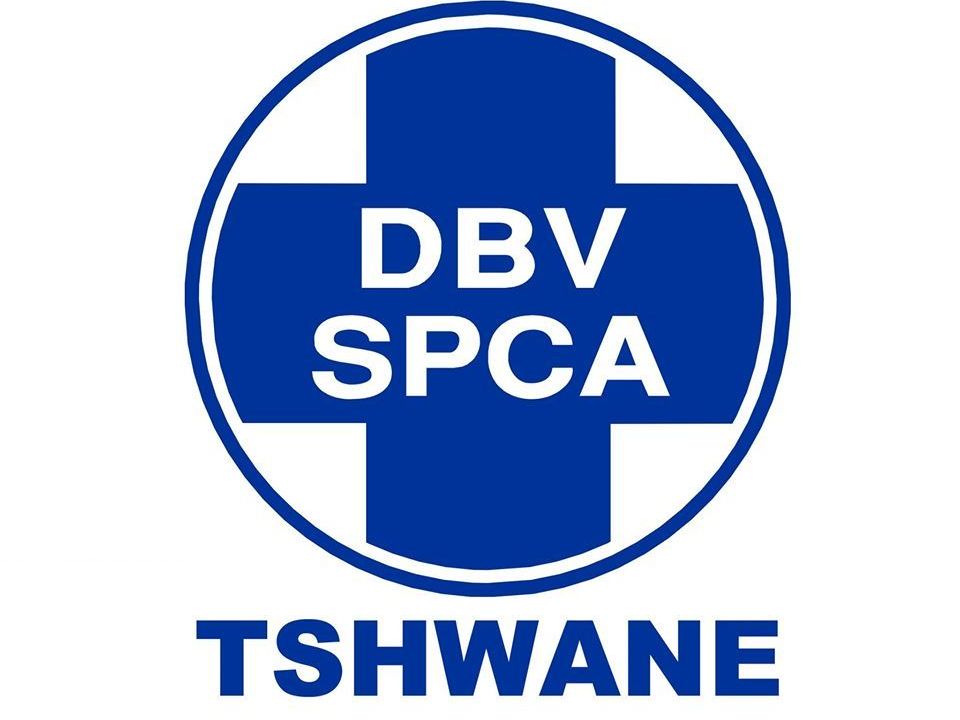 SPCA (DBV in Afrikaans) blue and white logo.