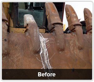 Before Welded Rusty Steel | Katy, TX | American Mobile Welding
