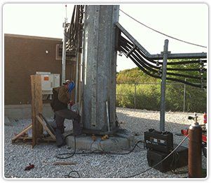 Welder Working on Commercial Pipes | Katy, TX | American Mobile Welding