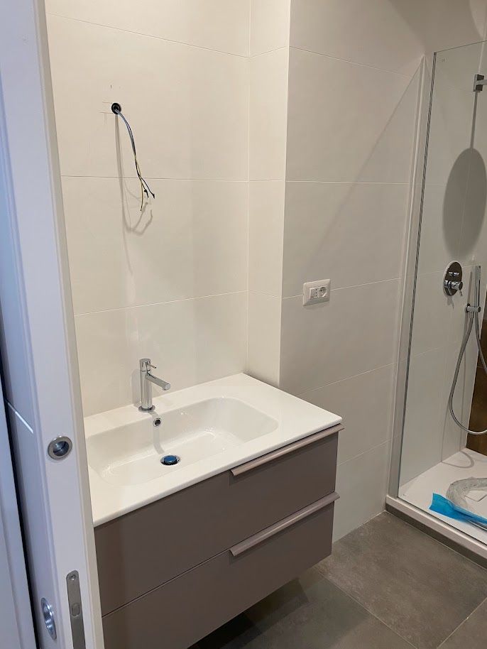Nuovo bagno ristrutturazione appartamento Roma Marconi