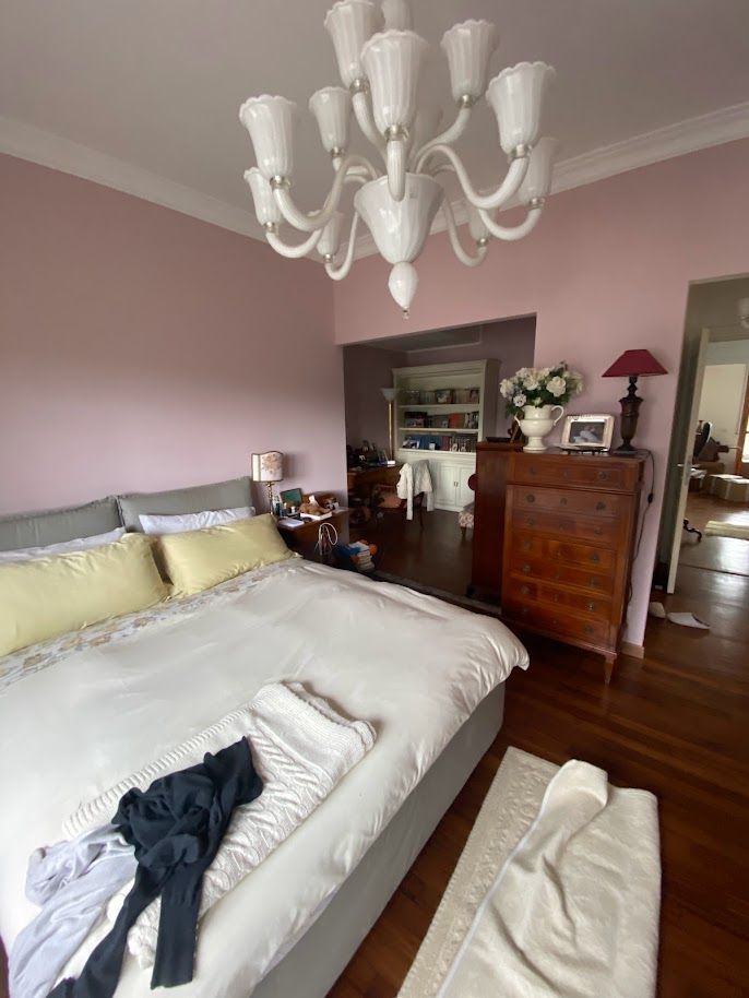 Ristrutturazione camera da letto Roma Olgiata – parquet rinnovato e colori chiari
