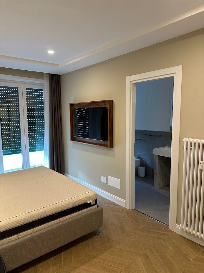 Zona living ampia e luminosa – appartamento ristrutturato a Roma