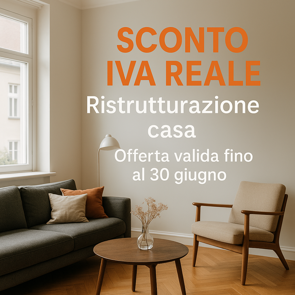 Offerta ristrutturazione casa Roma Primavera 2025 – Sconto IVA reale, detrazione 50% e finanziamento a tasso zero – Gruppo Menichini