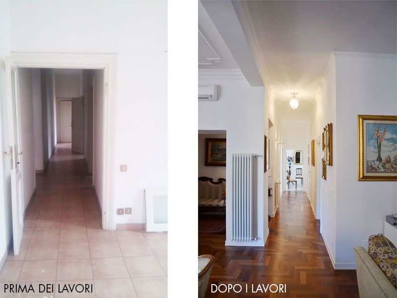 Costo ristrutturazione casa a Roma nel 2026 – esempio prima e dopo ristrutturazione appartamento moderno