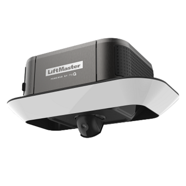 A lift master garage door opener on a white background