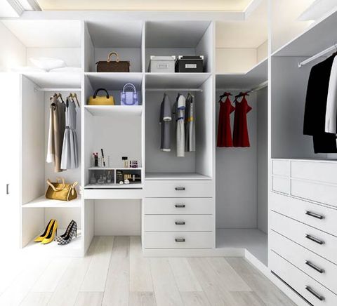 Modern White Closet — Fort Myers, FL — FDD Cabinets